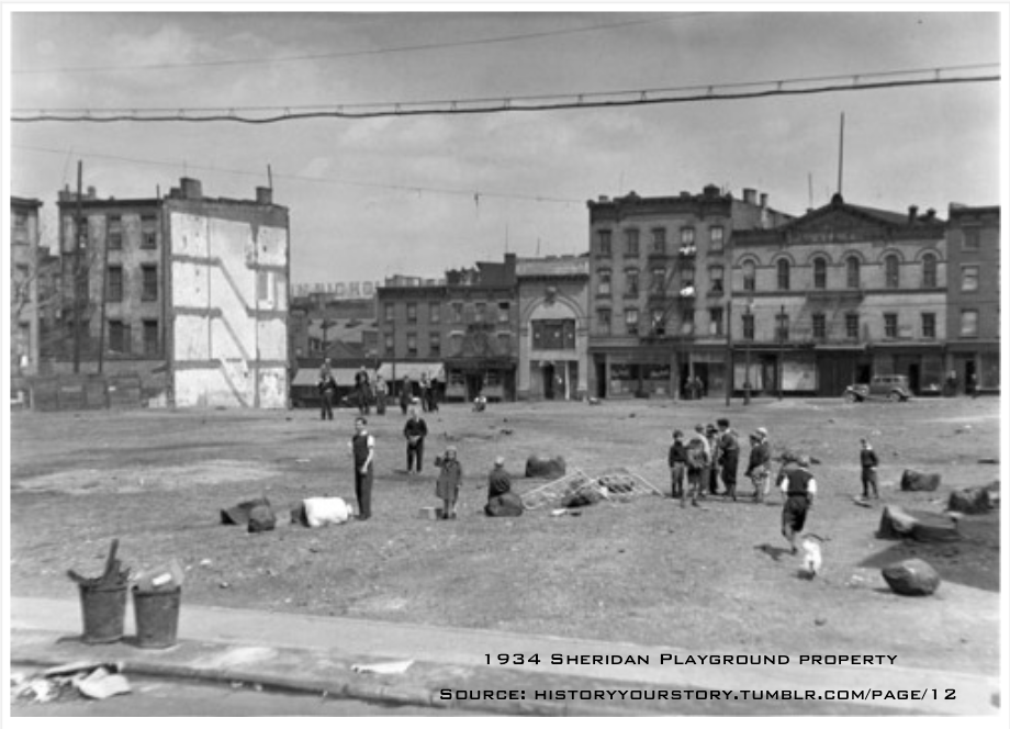 1934 - Land dedicated for the Sheridan War Memorial Playground