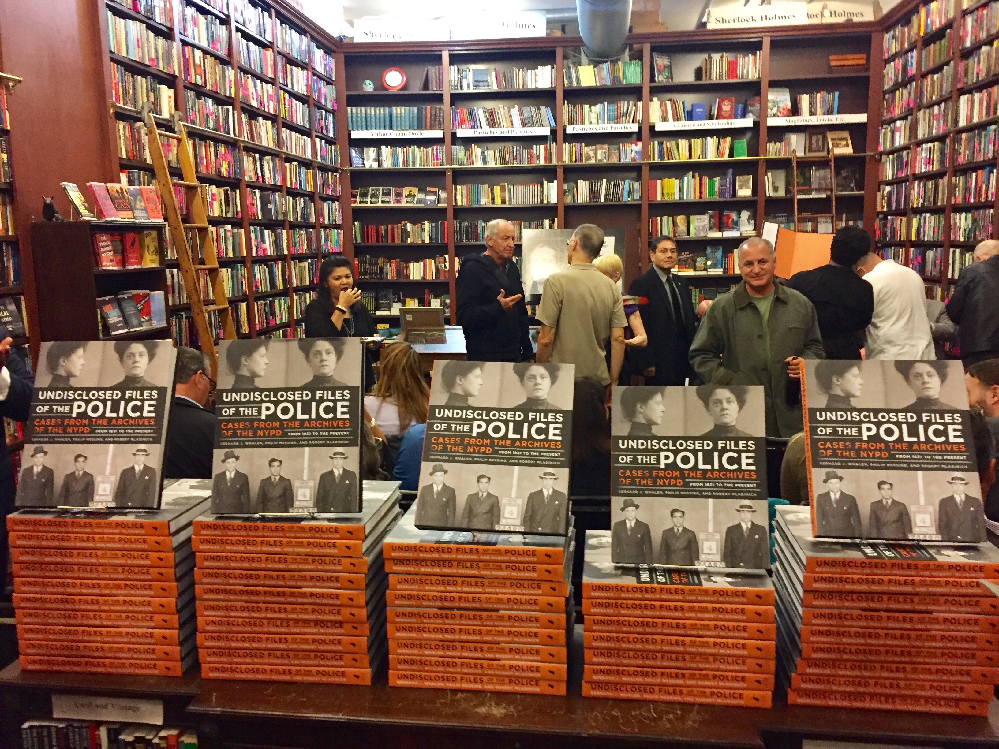 Book Launch held on September 18, 2016 at the Mysterious Book Shop, 58 Warren St., NYC. A HUGE success with overflow crowds!